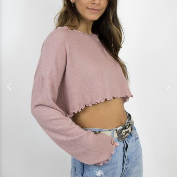 Blue Blush Tops - long sleeve shirt